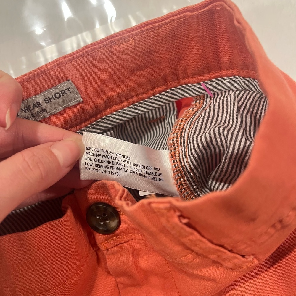 Goodfellow & Co Men’s 30 Every Wear Cotton Shorts - 7" Inseam - Orange - Picture 5 of 8